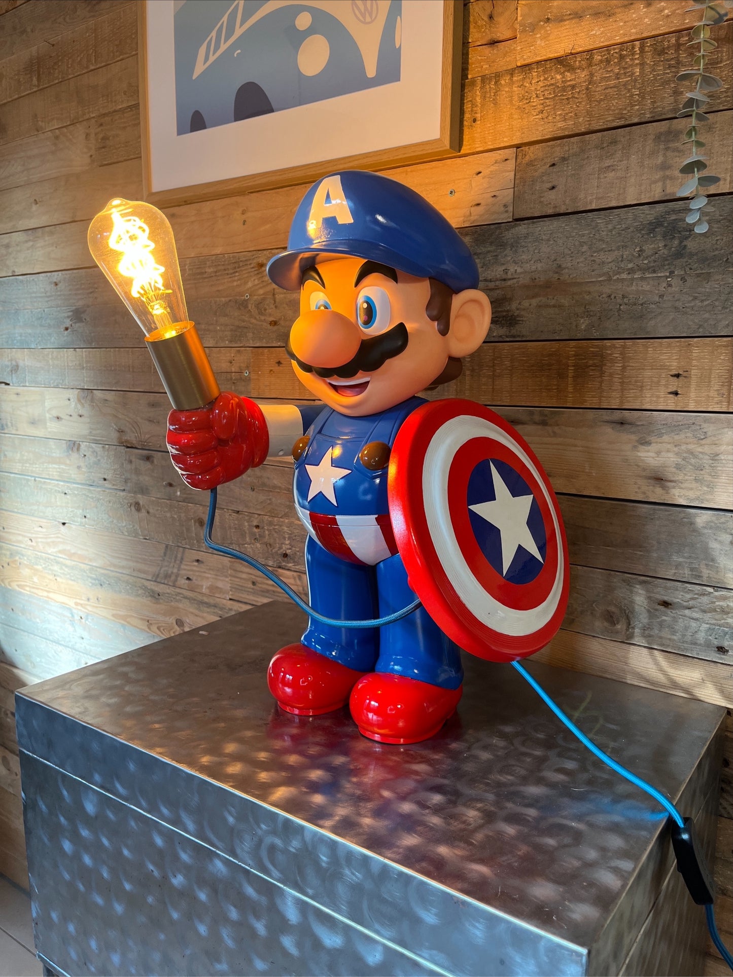 Lampe Mario Captain América