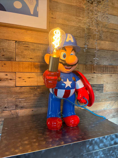 Lampe Mario Captain América