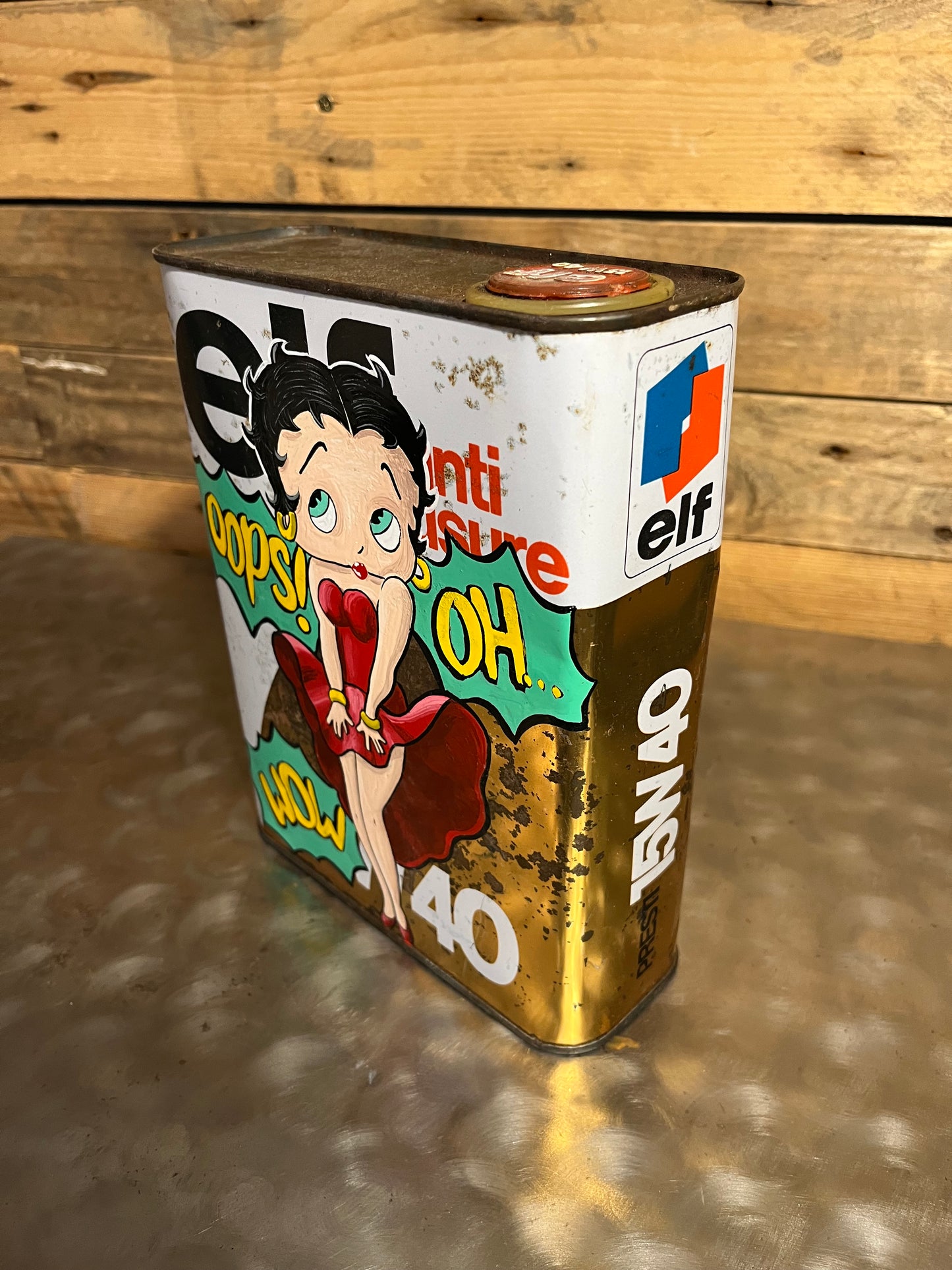 bidon d'huile Betty Boop