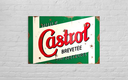 plaque décorative Castrol