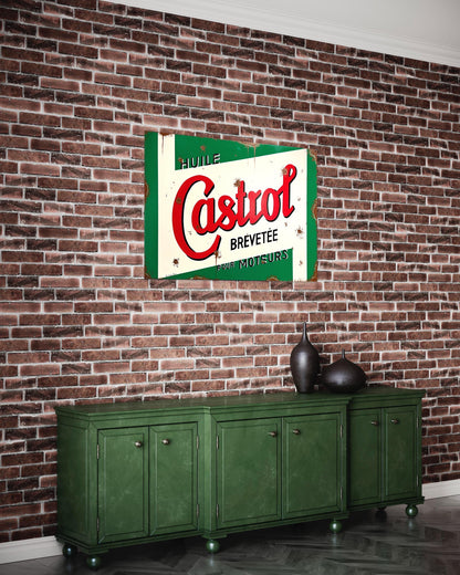 plaque décorative Castrol